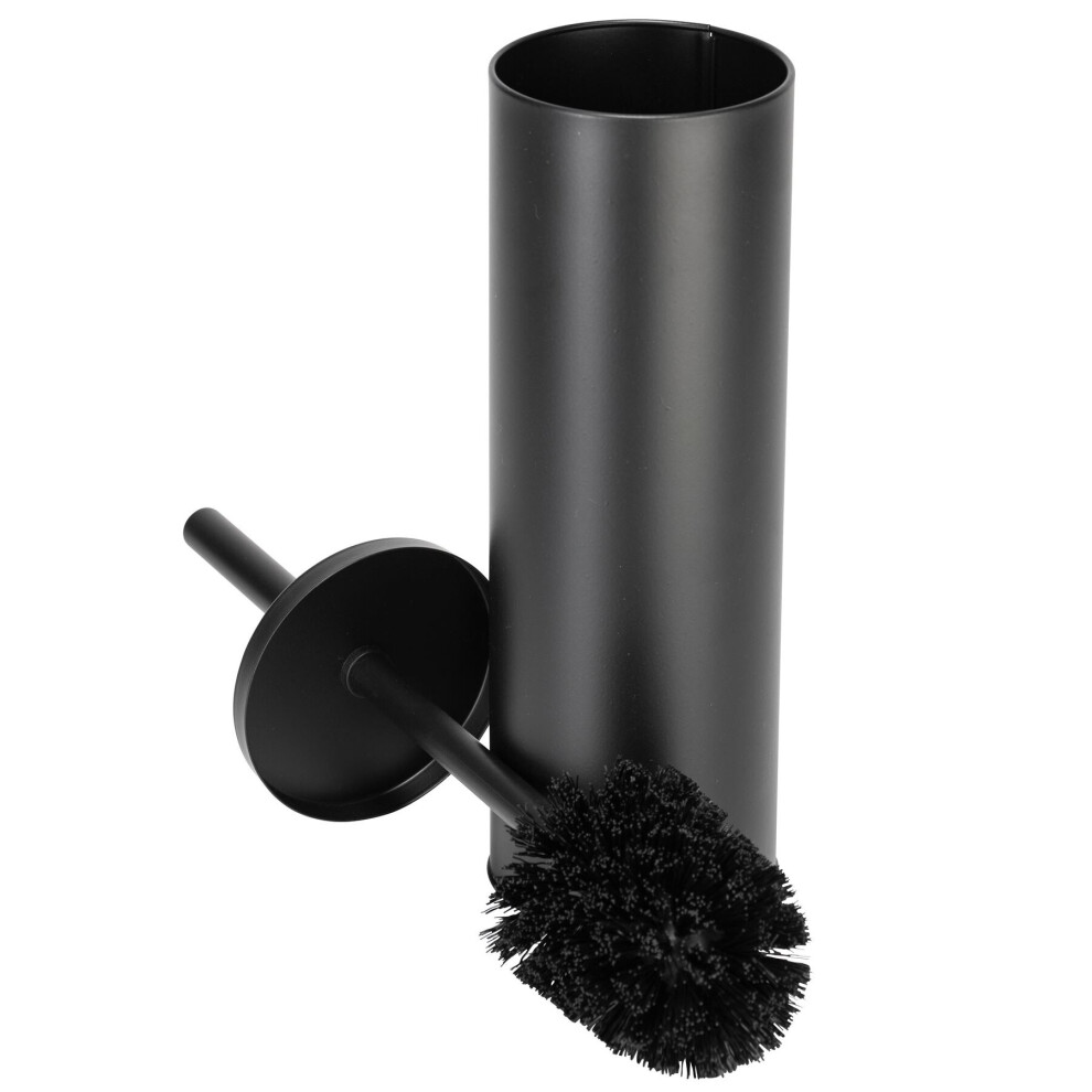 Toilet Brush and Holder Free Standing Matt Black Bathroom Luxury Accessory