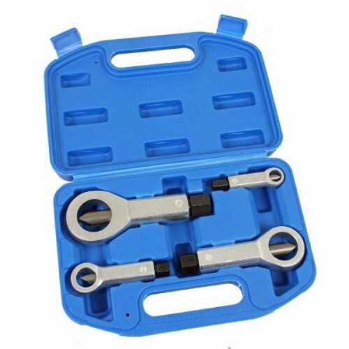us pro US PRO Tools 4 Piece Nut Splitter Set Remove Broken Corroded Damaged Nut 9 - 27mm 5894 1
