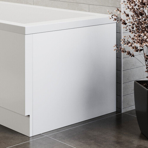 Bath Panel Pack Set Acrylic Side End Gloss White 1700/750mm Bathroom Modern 2