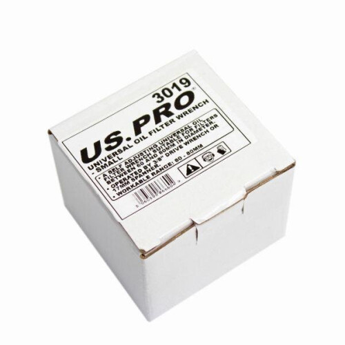 us pro US PRO Tools Adjustable Universal Oil Filter Wrench Small 60 - 80mm 3019 2
