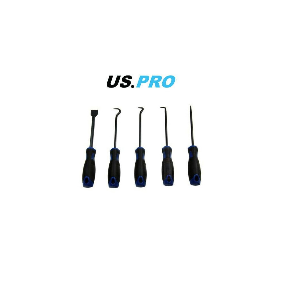 US PRO Tools 5pc Large Heavy Duty 260mm Pick Hook Scraper Set 5042