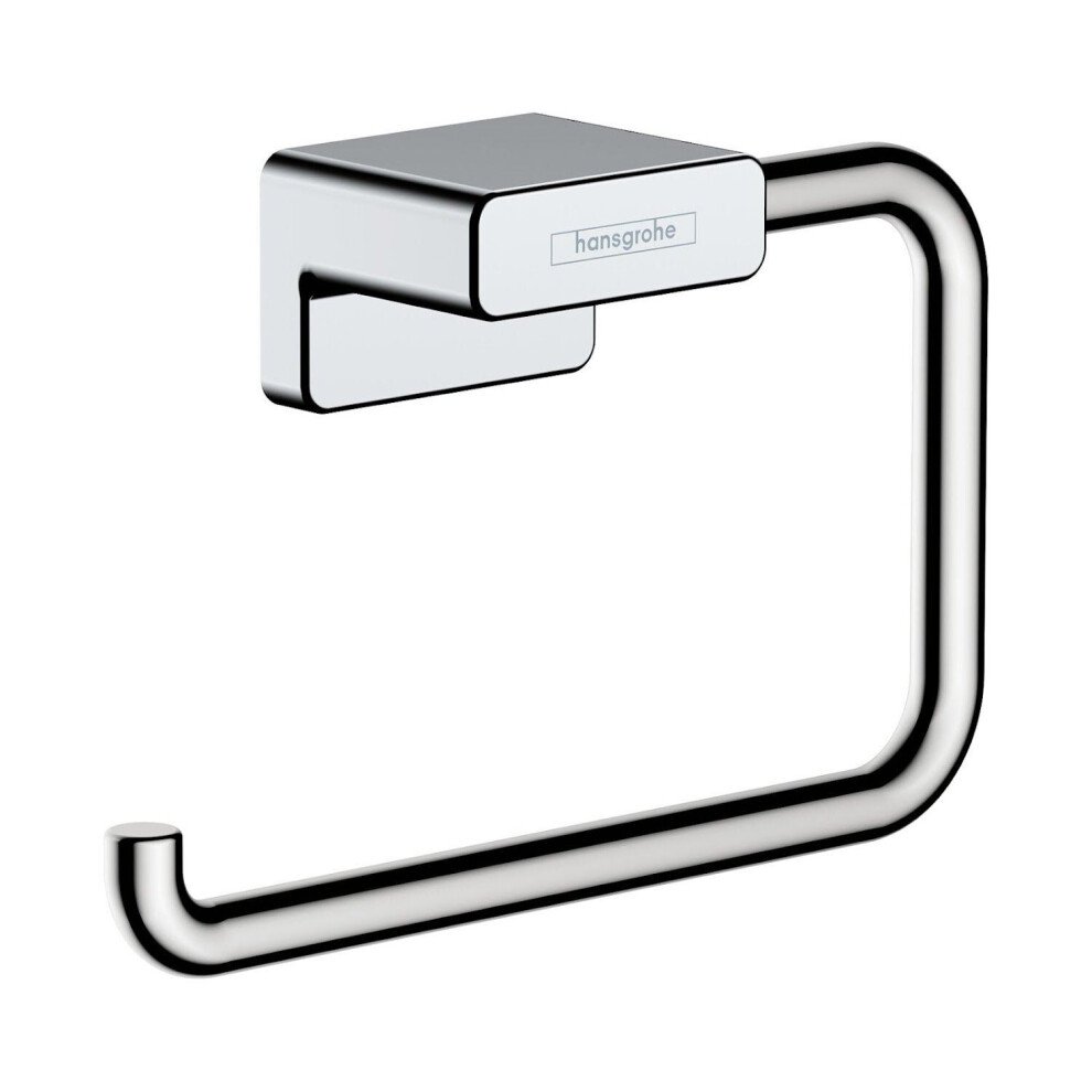 Hansgrohe AddStoris Bathroom Toilet Roll Holder Chrome Wall Mount Modern