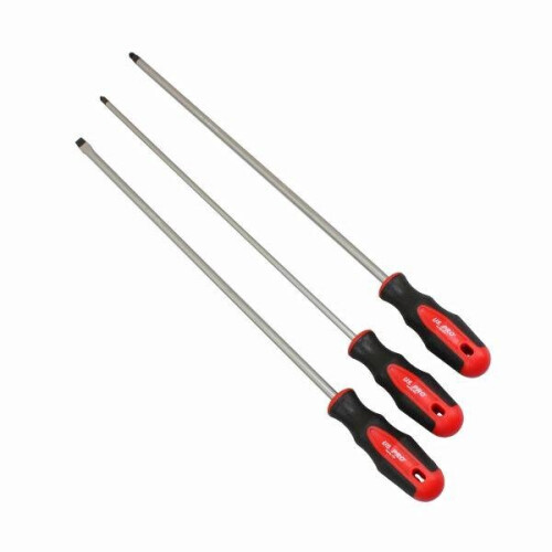 us pro US PRO Tools 3 Piece Extra Long Screwdriver Set Slotted Pozi Philips 500mm 1527 1
