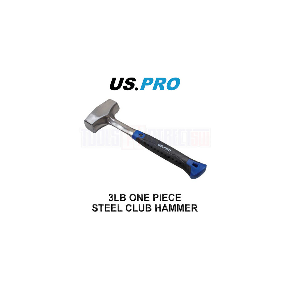 US PRO Tools 3LB One Piece Steel Club Hammer 3448