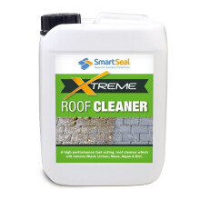 (5 Litres) Smartseal Roof Clean Xtreme - Powerful, Fast Acting Roof Cleaner - Concentrated Organic Growth Killer For Concrete, Slate And Clay Roof Tiles
