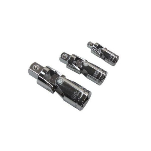 us pro US PRO Tools 3 Piece universal joint Socket Adapter bendy Knuckles Set 1/2" 1/4" 3/8 4203 1