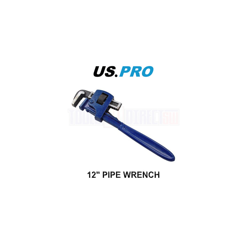 US PRO Tools 12" Pipe Wrench Stilsons Plumbing Water Pump Monkey Pipe Wrench 7038