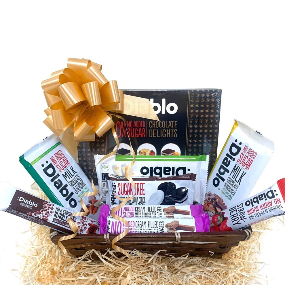 Gift Hamper Present Diabetic Chocolate Cookie Biscuits No Added Sugar