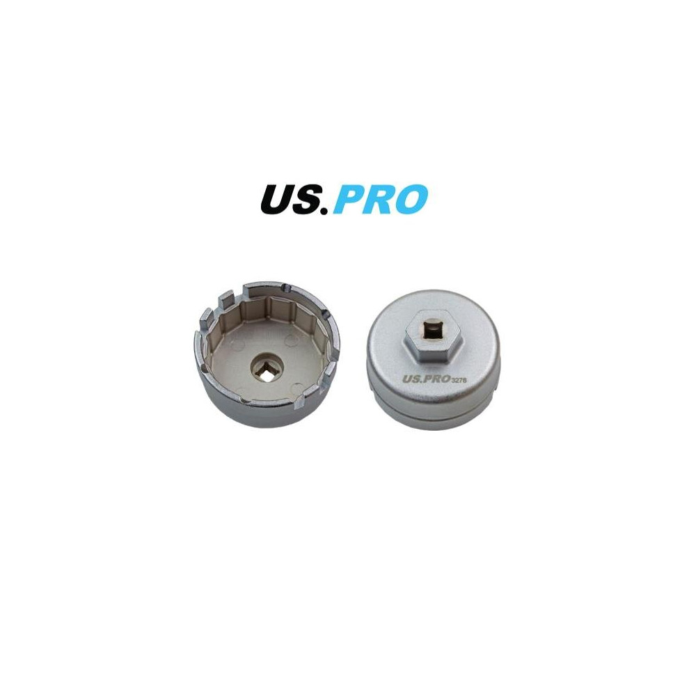 US PRO Tools Universal Toyota Oil Filter Cap Wrench 14F X 64.5mm 3/8" Dr 3278