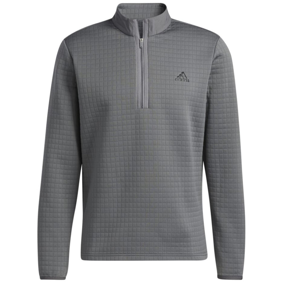 ADIDAS DWR LC 1/4-ZIP GOLF PULLOVER / GREY FOUR - XXL