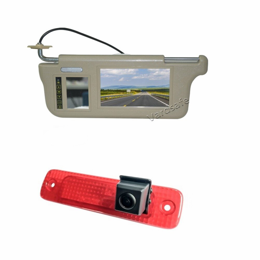 Vardsafe Vs539v Backup Reversing Camera Kit & Sun Visor Rear View Mirror Monitor For Ford Transit (2006-2013) 785691383457