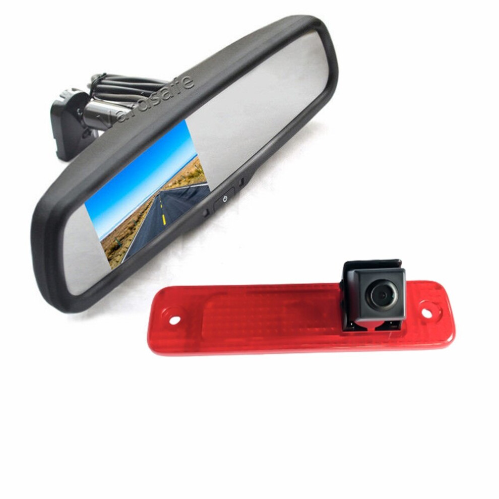 Vardsafe Vs539r Parking Reverse Backup Camera & Replacement Rear View Display Mirror Monitor For Ford Transit (2006-2013) 785691383488