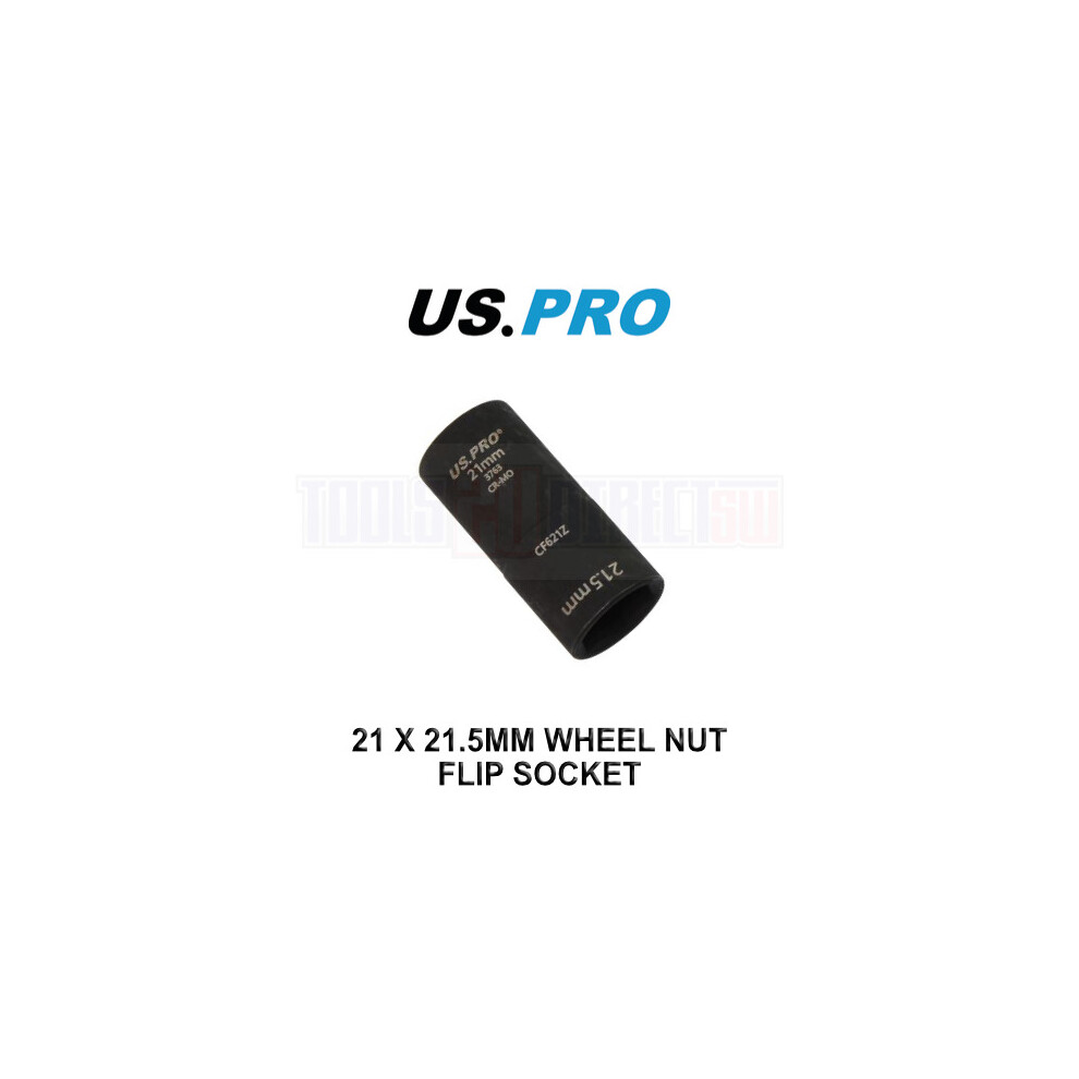 US PRO Tools 21 x 21.5mm Wheel Nut Flip Socket 3763