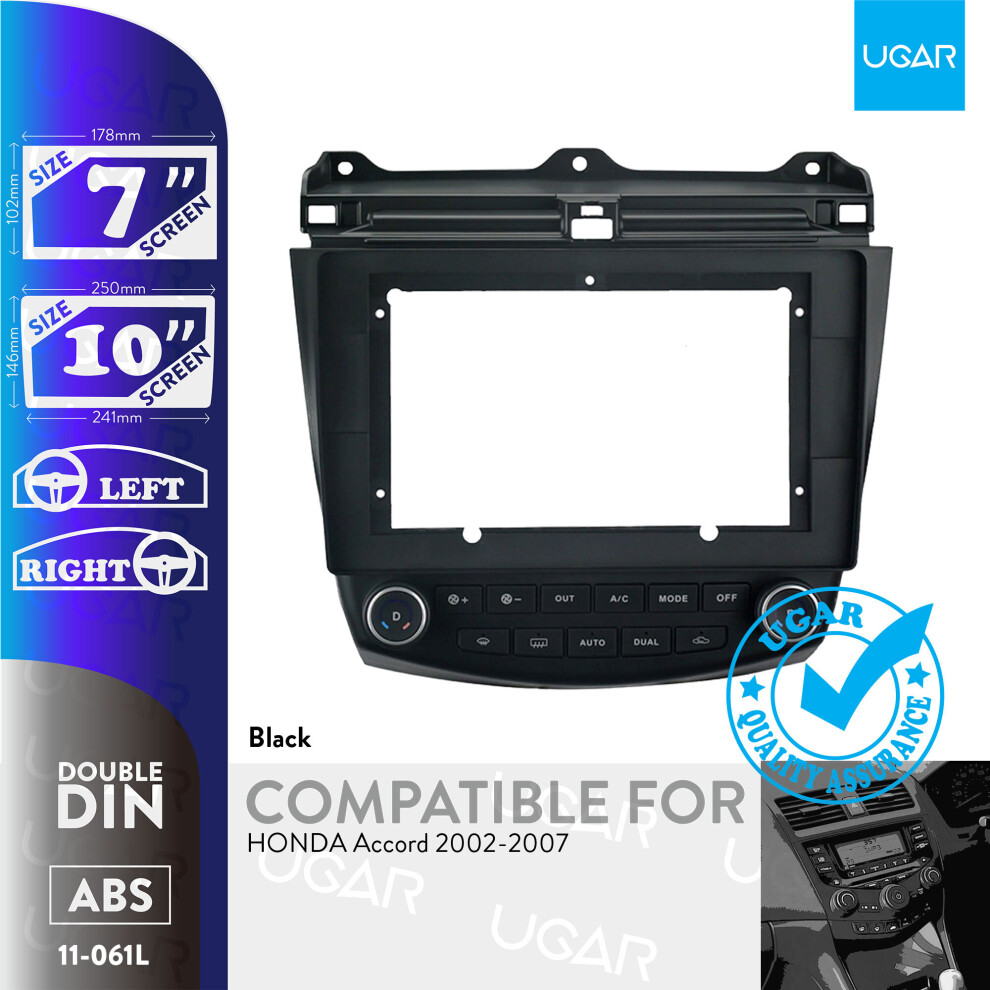 UGAR 7 inch / 10 inch Compatible for HONDA Accord 2002-2007 Radio Stereo Dash Installation Mount Kit-image-OPC-P9T5V6Z-NEW