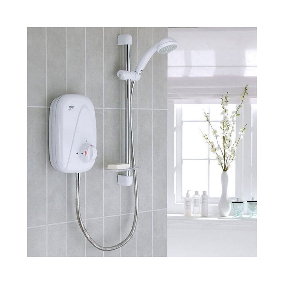 Mira Vigour Thermostatic Electric Shower White & Chrome Power 1.1532.353
