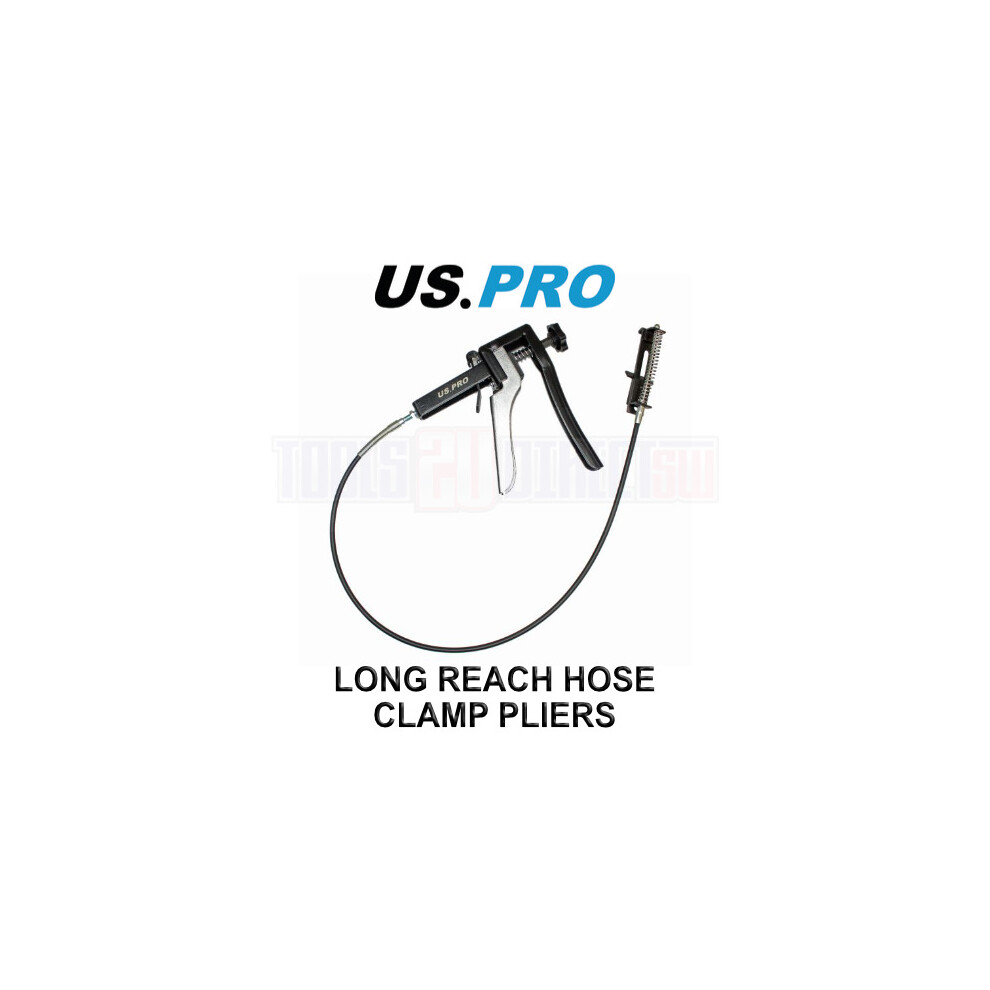 Us Pro Tools Long Reach Hose Clamp Pliers, Pistol Grip Plier 3506