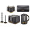 Tower Tower Empire Black Jug Kettle, 4 Slice Toaster, Bread bin, Canisters, Mug Tree & Towel Pole 1