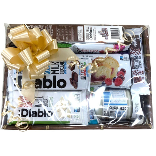 Gift Hamper Present Basket No Added Sugar Chocolate Cookies Biscuits 1