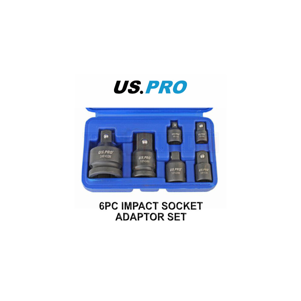 Us Pro Tools 6Pc Impact Socket Adaptor Set, Reducer For Sockets, Wrench 3511