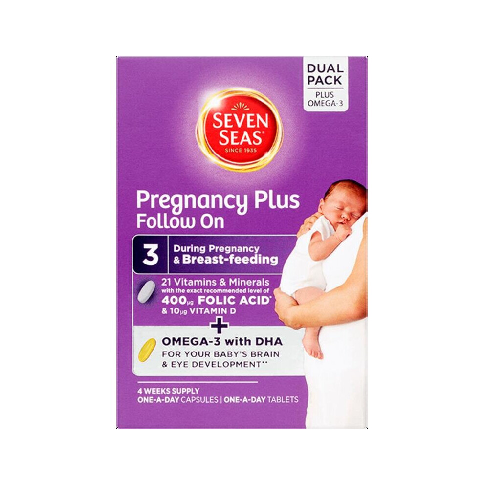 Seven Seas Pregnancy Multivitamins With Folic Acid 4 Week Supply - 28 Tablets