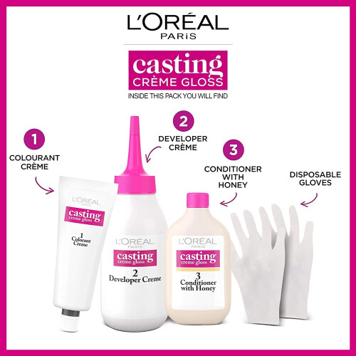 L’Oréal Paris L'Oreal Casting Creme Gloss Semi-permanent hårfarve - 323 mørk chokoladebrun 1