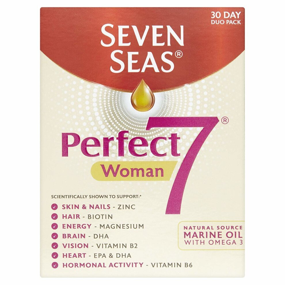 Seven Seas Perfect 7 Woman 23 Essential Vitamins & Minerals - 30 Day Duo Pack