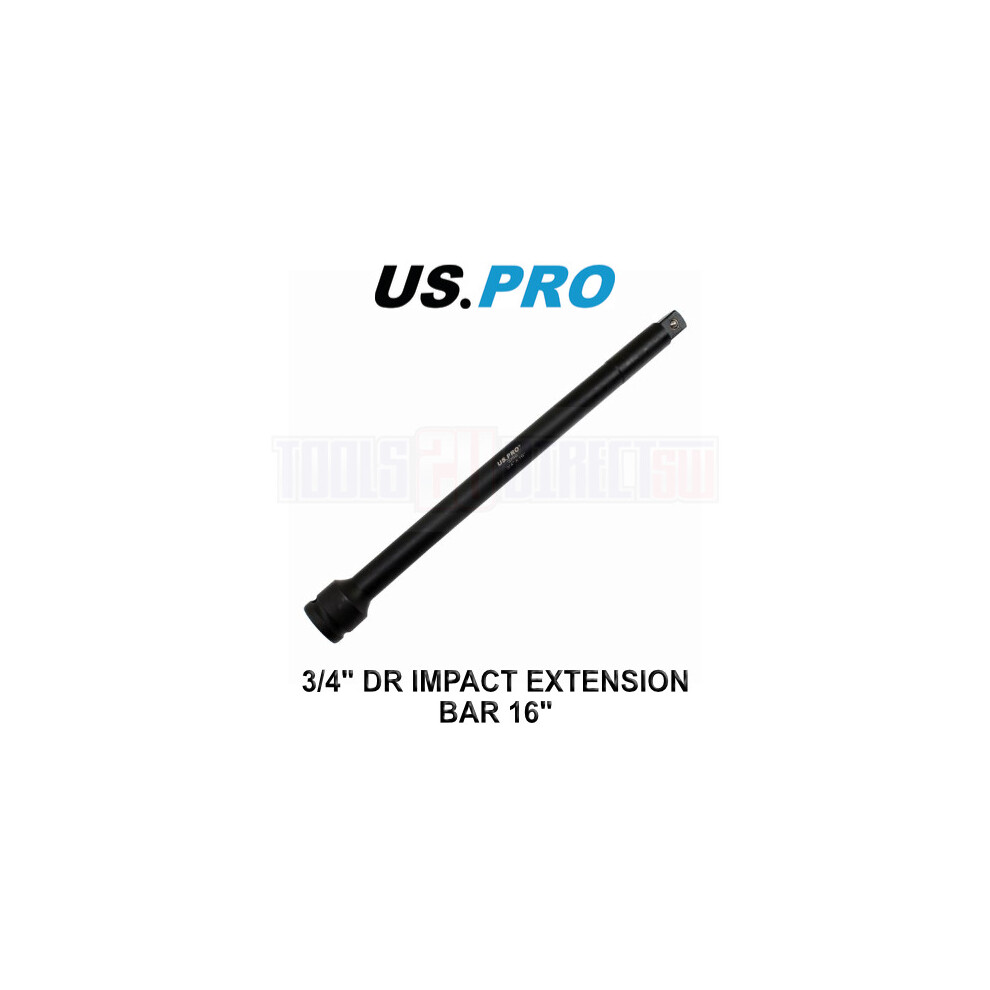 Us Pro Tools 3/4" Drive Impact Extension Bar 16" Long 400Mm Extra Long Reach 3730