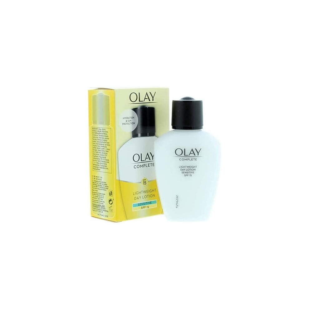 Olay Complete Care Sensitive Day Fluid Moisturiser Lotion SPF15 100ml