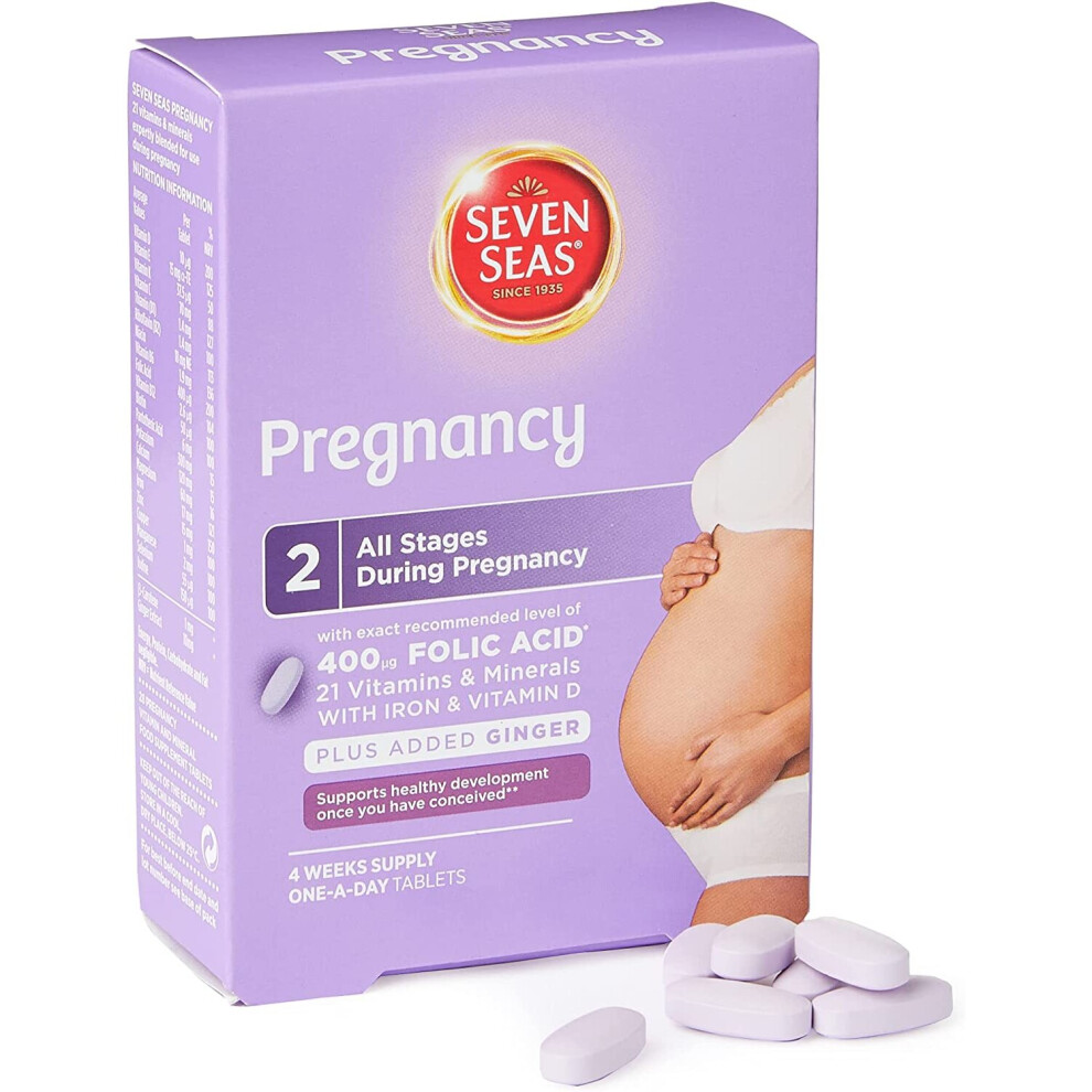 Seven Seas Pregnancy Multivitamins With Folic Acid 4 Week Supply - 28 Tablets