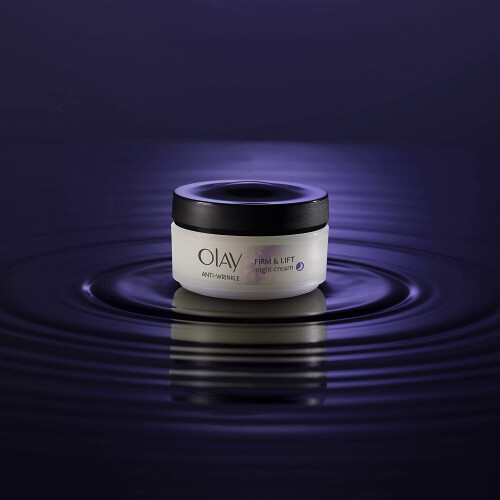 Olay Crema notte rassodante e lifting antirughe Olay con vitamine B3, E, B5 e tè verde 50 ml 1