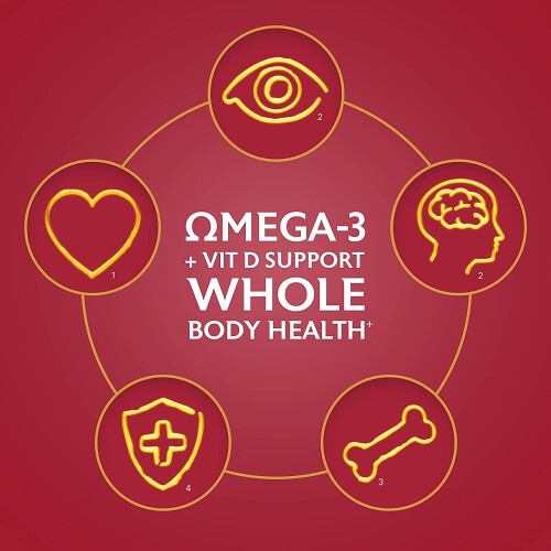 Seven Seas Ulei de pește Seven Seas Omega 3 Extra Puternic cu Vitamina D - 30 de capsule 2