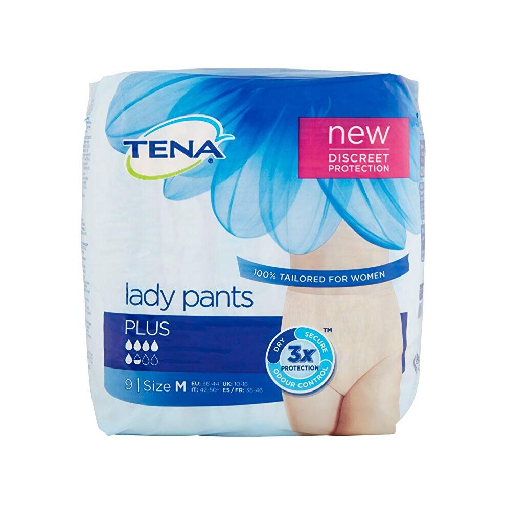 Tena Silhouette Lady Incontinence Pants Plus Medium - Pack of 9