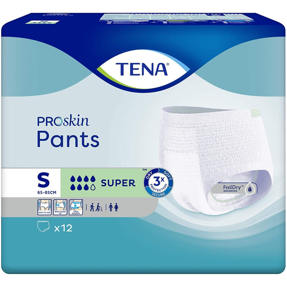 Tena Pants Super Small Incontinence Pants Pads - Pack Of 12