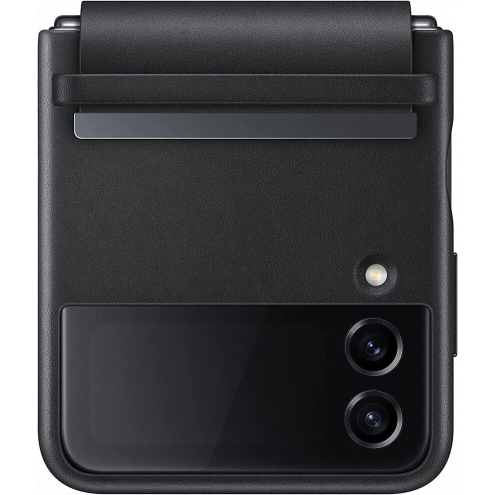 Samsung Galaxy Z Flip 4 Flap Leather Cover Black 8806094497649