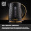 Tower Tower Empire Black Jug  Kettle, 4 Slice Toaster & Canisters Set 2