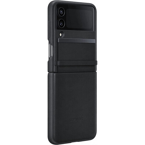 Samsung Samsung Galaxy Z Flip 4 Klappe Lederhülle Schwarz 2