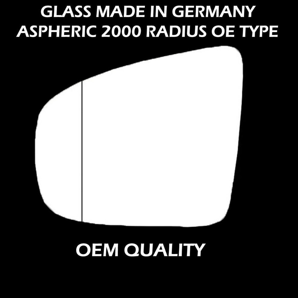 For Bmw - X5 2007 To 2013 Wing Mirror Glass Left Hand Uk Passenger Side 186 Door 5051199018081