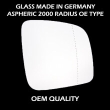 for Caravelle 2004 to 2010 Wing Mirror Glass RIGHT HAND UK Driver Side 741 Door