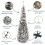 (Frosted / Snow Flocked) Best Artificial 6ft Pre-Lit Decorated Pop Up Christmas Tree Multi Function Timer 5