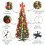 (Red / Gold) Best Artificial 6ft Pre-Lit Decorated Pop Up Christmas Tree Multi Function Timer 6