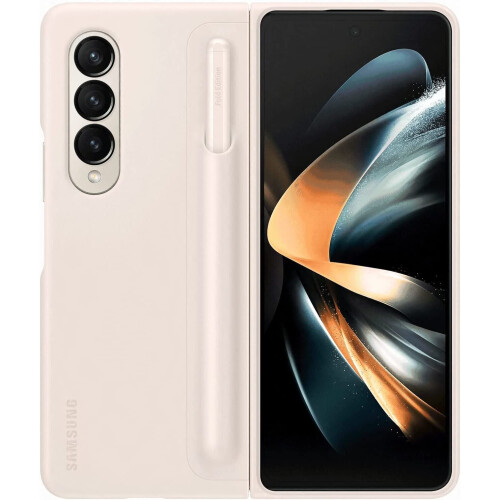 Samsung Samsung Galaxy Z Fold 4 - Housse de protection avec stylet - Sable