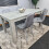Dining Table Set Of 4 Kitchen and 4 Grey Tufted Velvet Chairs 5
