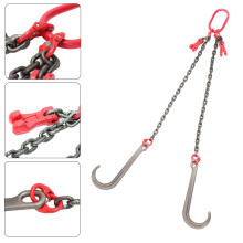 V-Assembly J Hook 1 Metre Brother Winch Chain Tow Recovery Assistance Off Road