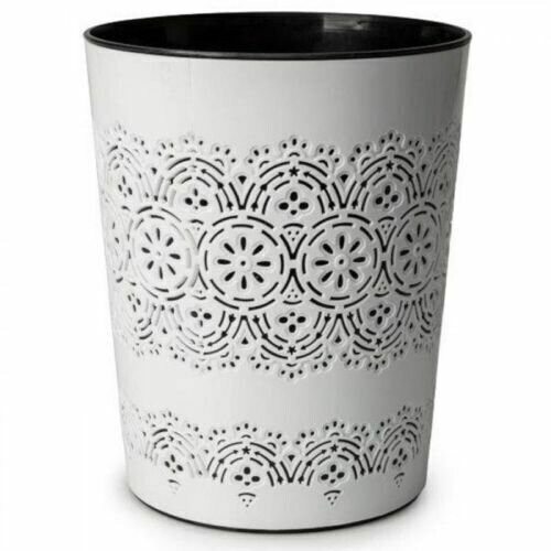 (Ice White) 9L Flora Waste Rubbish Paper Bin For Kitchen Home