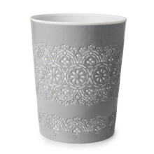 (Light Grey) 9L Flora Waste Rubbish Paper Bin For Kitchen Home