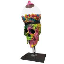 Halloween Bubble Gum Machine Colorful Skull Candy Dispenser Home Decoration