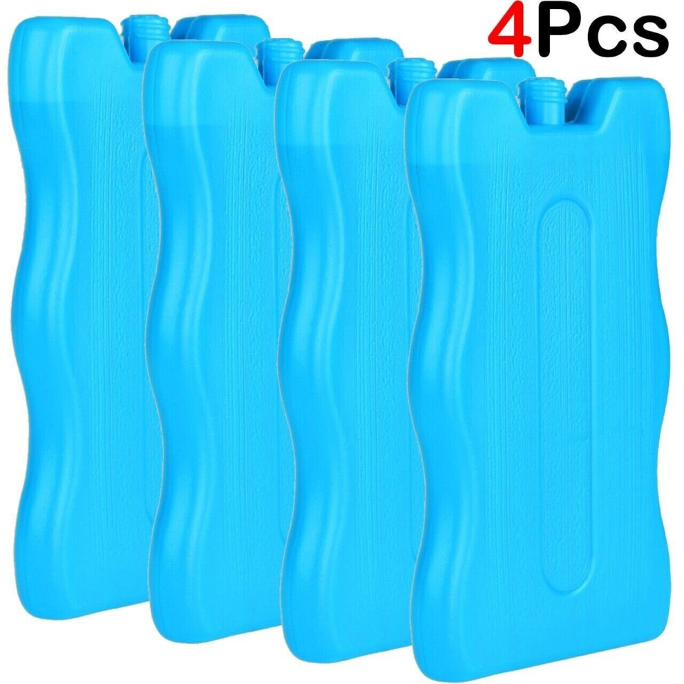 (4Pcs) Freezer ice Reusable Cooler Blocks Cool Bags
