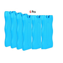 (6Pcs) Freezer ice Reusable Cooler Blocks Cool Bags