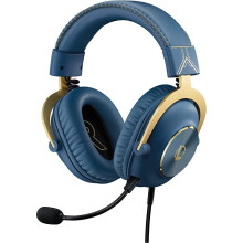 Logitech G PRO X Gaming Headset - Blue VO!CE, Removable Microphone, Memory Foam Ear Cushions, DTS 7.1, PRO G 50 Transducers