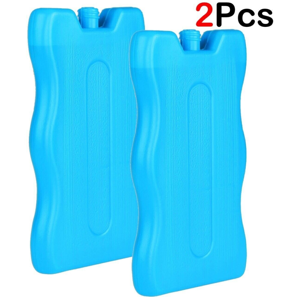 (2Pcs) Freezer ice Reusable Cooler Blocks Cool Bags
